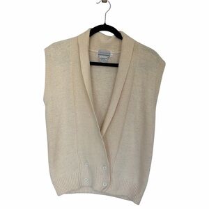 Vintage Silk Angora Vest
